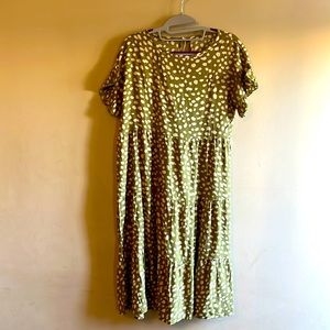 Green dress white dots Jenkoon Fashion dress womens Small Brand New With Tags